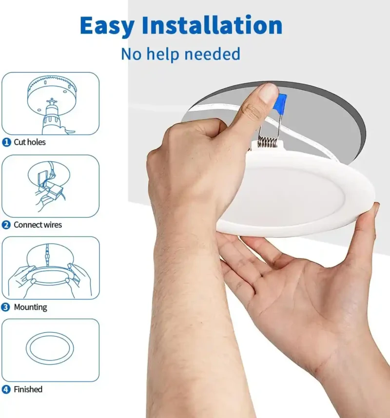 6 inch dimmable slim panel light