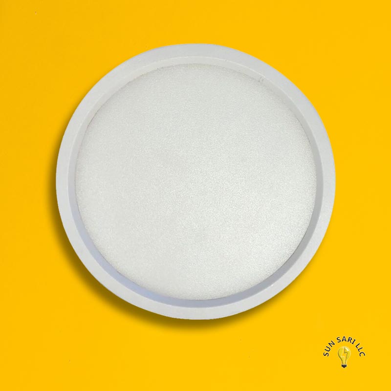 Slim panel surface mount round